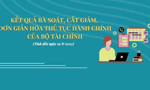 INFOGRAPHICS: Kết quả rà soát, cắt giảm, đơn giản hóa thủ tục hành chính của Bộ Tài chính