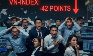 Tâm lý bán tháo phủ bóng, VN-Index mất hơn 42 điểm phiên 8/9