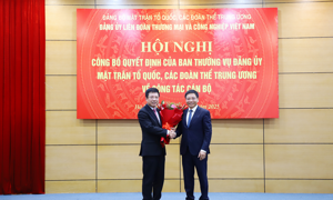 VIDEO: Thứ trưởng Bộ Tài chính Hồ Sỹ Hùng nhận nhiệm vụ mới tại VCCI