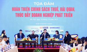 Chùm ảnh: Tọa đàm “Hoàn thiện chính sách thuế, hải quan, thúc đẩy doanh nghiệp phát triển”