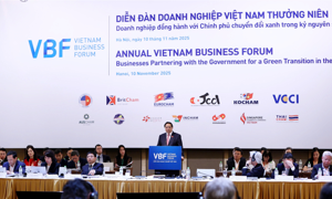 Chùm ảnh: Thủ tướng tham dự Diễn đàn Doanh nghiệp Việt Nam thường niên (VBF) 2025