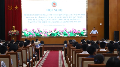 Triển khai thống nhất quy định về phân quyền, kiểm tra, kiểm toán nội ngành Tài chính