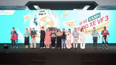 Xanh SM trao tặng 34 chiếc VinFast VF 3 cho khách hàng và tài xế