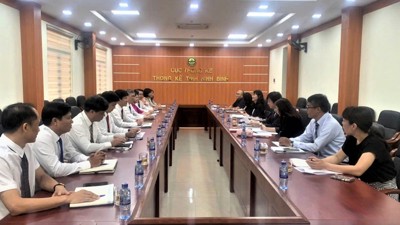 Thống kê tỉnh Ninh Bình làm việc với Cơ quan Thống kê Nhật Bản
