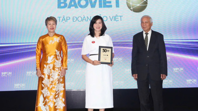Bảo Việt lọt Top 50 Công ty kinh doanh hiệu quả nhất Việt Nam 2025