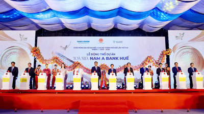 Động thổ dự án Tòa nhà Nam A Bank Huế: Công trình xanh hài hòa với di sản