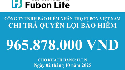 Fubon Life Việt Nam chi trả gần 1 tỷ đồng quyền lợi bảo hiểm cho khách hàng tại Hà Nội