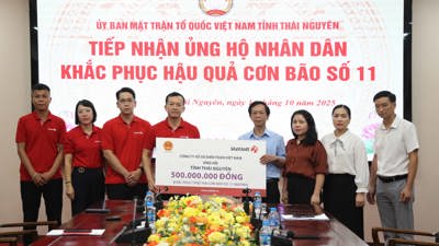 Vietlott và Quỹ Tâm Tài Việt trao 2,3 tỷ đồng ủng hộ 3 tỉnh phía Bắc khắc phục hậu quả do bão số 11