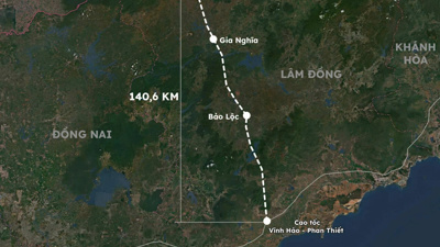 Đề xuất đầu tư Dự án cao tốc Gia Nghĩa - Bảo Lộc - Phan Thiết quy mô 4 làn xe