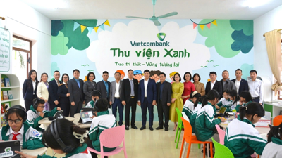 Vietcombank khánh thành "Thư viện Xanh", trao học bổng tại Hải Phòng