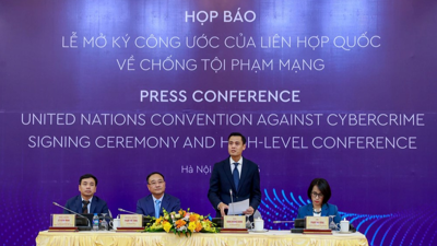 Thứ trưởng Trần Quốc Phương là thành viên Ban Chỉ đạo Lễ ký Công ước Liên Hợp Quốc về chống tội phạm mạng