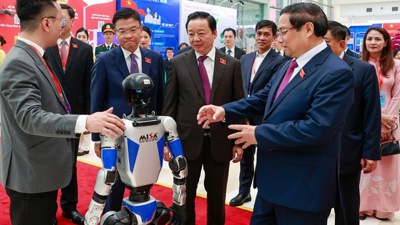 Không gian triển lãm tại Đại hội Đảng bộ Chính phủ: Dấu ấn một nhiệm kỳ hành động, đổi mới và phát triển