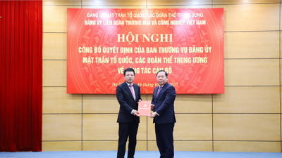 Thứ trưởng Bộ Tài chính Hồ Sỹ Hùng giữ chức vụ Bí thư Đảng ủy VCCI