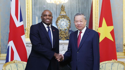 Tổng Bí thư Tô Lâm gặp Phó Thủ tướng Anh David Lammy
