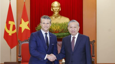 Tổng Bí thư Tô Lâm tiếp Bộ trưởng Bộ Chiến tranh Hoa Kỳ Pete Hegseth