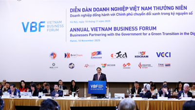 Chùm ảnh: Thủ tướng tham dự Diễn đàn Doanh nghiệp Việt Nam thường niên (VBF) 2025