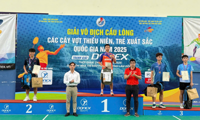 Tuyển Cầu lông Ciputra Hanoi giành thành tích kép trong tháng 8
