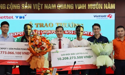 Vietlott trao giải gần 50 tỷ đồng đến 2 thuê bao Viettel
