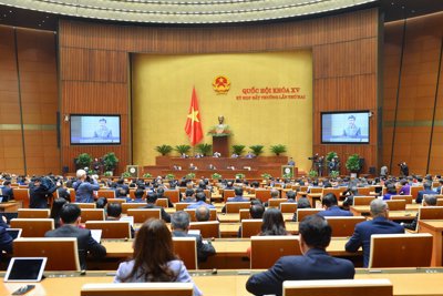 Quốc hội thông qua Nghị quyết về điều chỉnh kế hoạch vốn vay lại, bổ sung dự toán chi 