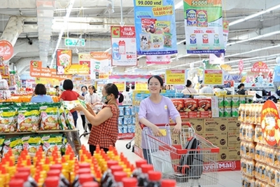 Tháng đầu năm, tổng mức bán lẻ hàng hóa và doanh thu dịch vụ tiêu dùng tăng 20%