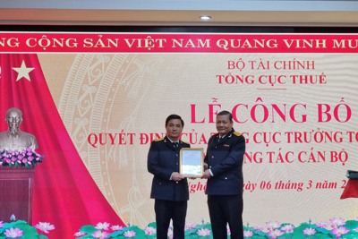 Bổ nhiệm Cục trưởng Cục Thuế Nghệ An 