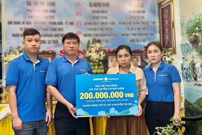 Bảo hiểm Bảo Việt chi trả bồi thường bảo hiểm sức khoẻ trong sự cố máy bay trực thăng tại Quảng Ninh
