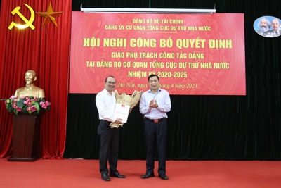 Công bố quyết định giao phụ trách công tác Đảng tại Đảng bộ cơ quan Tổng cục Dự trữ Nhà nước
