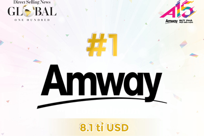 Tập đoàn Amway 11 năm liên tiếp dẫn đầu ngành bán hàng trực tiếp thế giới