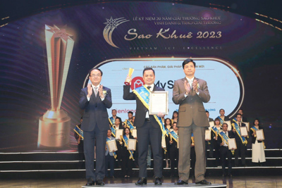 Giải pháp quản lý tài chính cửa hàng MyShop của KienLongBank giành giải thưởng Sao Khuê 2023