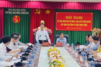 Bộ trưởng Hồ Đức Phớc tham dự Hội nghị đôn đốc, tháo gỡ khó khăn, và kiểm tra các dự án đầu tư công trên địa bàn tỉnh Đồng Nai