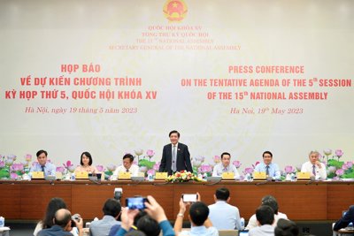 Kỳ họp thứ 5, Quốc hội khóa XV chính thức khai mạc ngày 22/5
