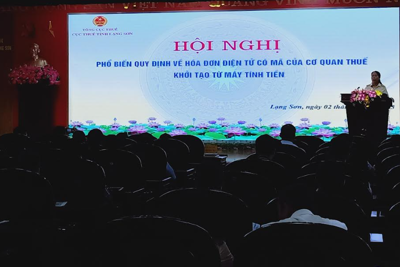 Cục Thuế Lạng Sơn đẩy mạnh tuyên truyền về hóa đơn điện tử khởi tạo từ máy tính tiền 