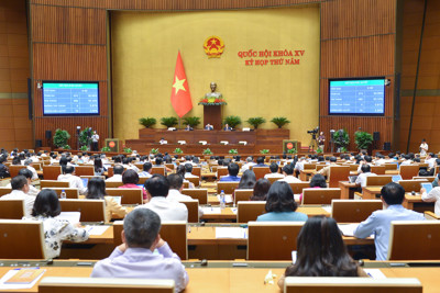 Quốc hội biểu quyết thông Luật Đấu thầu (sửa đổi) 