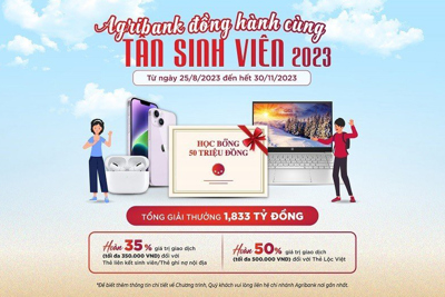 Agribank đồng hành cùng tân sinh viên năm 2023