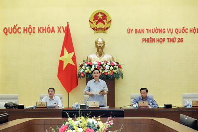 Khai mạc phiên họp thứ 26 của Ủy ban Thường vụ Quốc hội