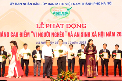 Tổng công ty UDIC tích cực chung tay cùng TP. Hà Nội chăm lo cho người nghèo