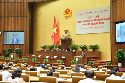 Kế hoạch tổ chức Hội nghị triển khai thực hiện Chương trình giám sát của Quốc hội và Ủy ban Thường vụ Quốc hội năm 2024