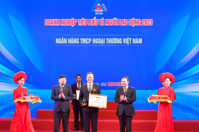 Vietcombank được Bằng khen “Doanh nghiệp tiêu biểu vì người lao động”