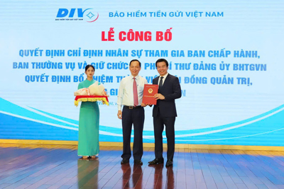 Đồng chí Đặng Duy Cường được bổ nhiệm làm Tổng Giám đốc Bảo hiểm tiền gửi Việt Nam