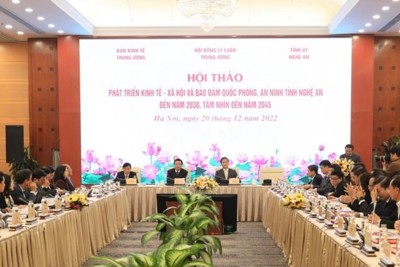 Phát triển Nghệ An đặt trong tổng thể phát triển vùng Bắc Trung Bộ và duyên hải Trung Bộ