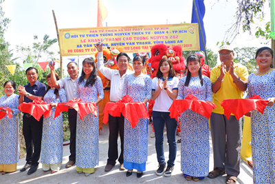 Khánh thành cầu Tường Nguyên 282 do Công ty Phú Long tài trợ tại tỉnh Long An