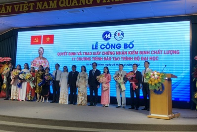 Trường Đại học Tài chính – Marketing đạt kiểm định chất lượng giáo dục 11 chương trình đào tạo trình độ đại học