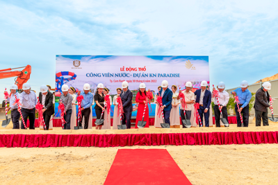 Lễ động thổ công viên nước và công bố hàng loạt ngân hàng là đối tác chính tại Dự án KN Paradise 