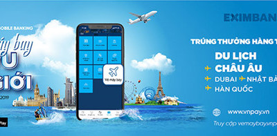 Đặt vé máy bay - vi vu thế giới cùng Eximbank