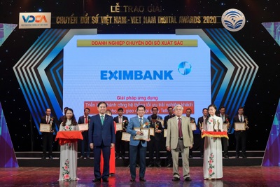 Eximbank nhận giải thưởng chuyển đổi số Việt Nam 2020