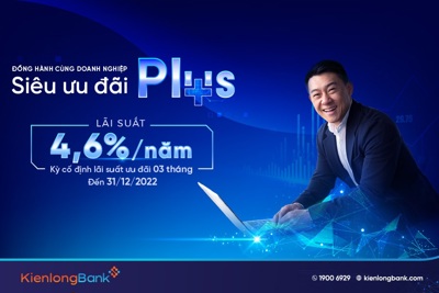 KienlongBank điều chỉnh lãi suất ngắn hạn lên tối đa 6%/năm