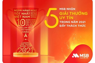 MSB tự hào nhận chuỗi giải thưởng uy tín năm 2021