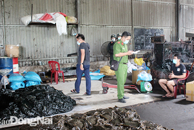 Phát hiện doanh nghiệp tái chế chất thải nguy hại gây ô nhiêm môi trường