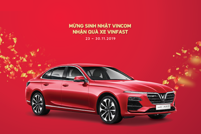 Vincom tặng Vinfast Lux A2.0 1 tỷ đồng mừng 15 năm thành lập 
