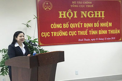  Công bố quyết định bổ nhiệm cục trưởng Cục Thuế tỉnh Bình Thuận